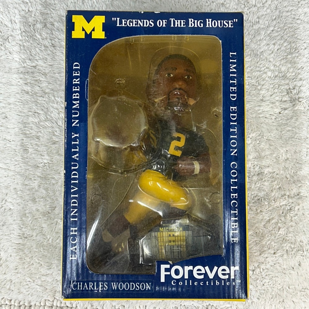 Vintage Charles Woodson Michigan Wolverines Bobblehead Heisman Big House Legends